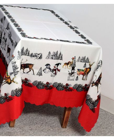 Скатерть 160х220 белый No Brand 21449, изображение 4