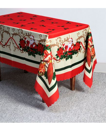 Скатерть 160х220 красный No Brand 21452, изображение 4