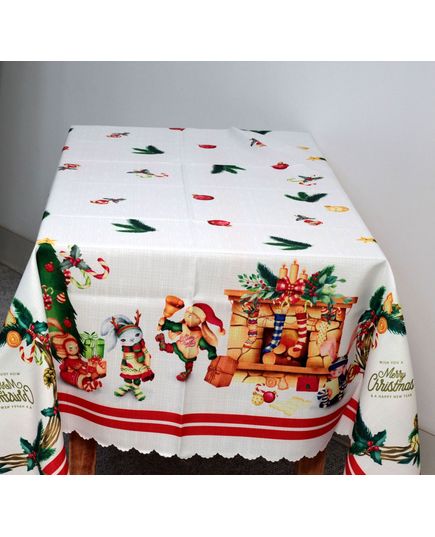 Скатерть 160х220 белый No Brand 21453, изображение 8