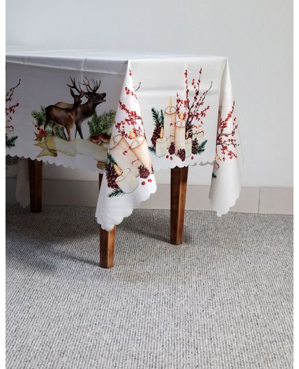 Скатерть 160х220 белый No Brand 21454, изображение 2