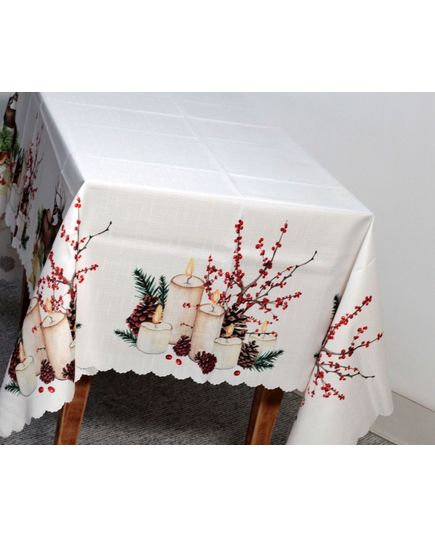 Скатерть 160х220 белый No Brand 21454, изображение 4