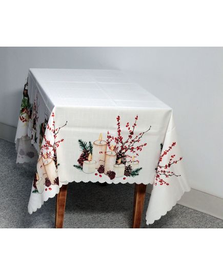 Скатерть 160х220 белый No Brand 21454, изображение 5