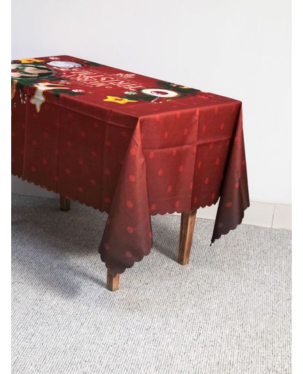 Скатерть 160х220 красный No Brand 21446, изображение 2