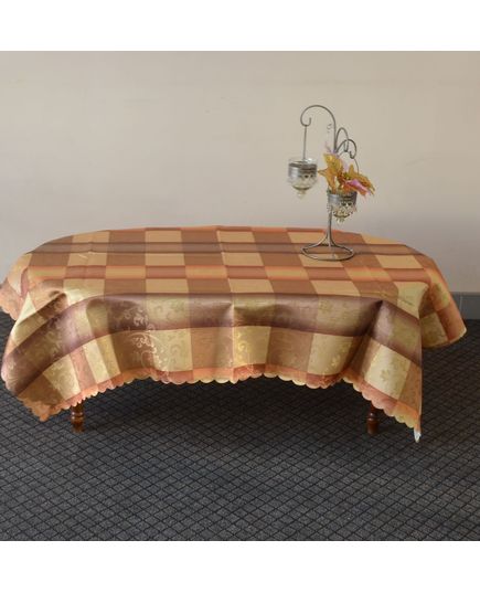 Скатерть 130х160 золотистый No Brand 11169, изображение 2