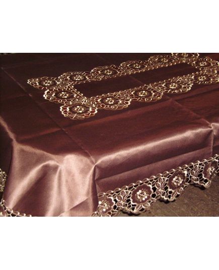 Скатерть 160х220 коричневый TD Seul 9281, изображение 2