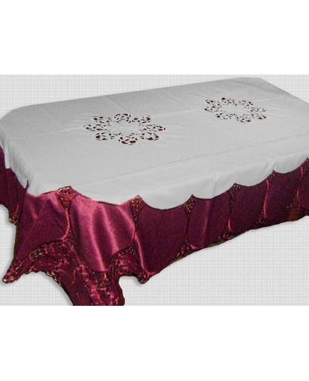 Скатерть 130х170 бордовый TD Seul 9380, изображение 2