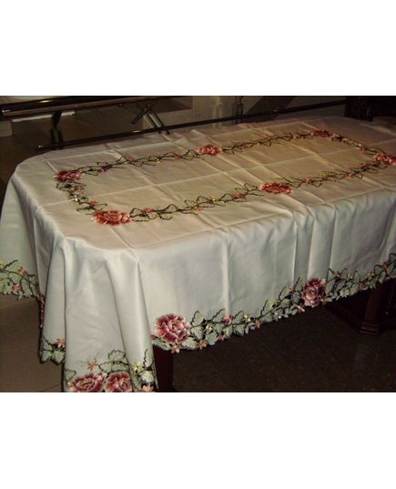 Скатертина 130х170 молочний TD Seul 9313, зображення 2