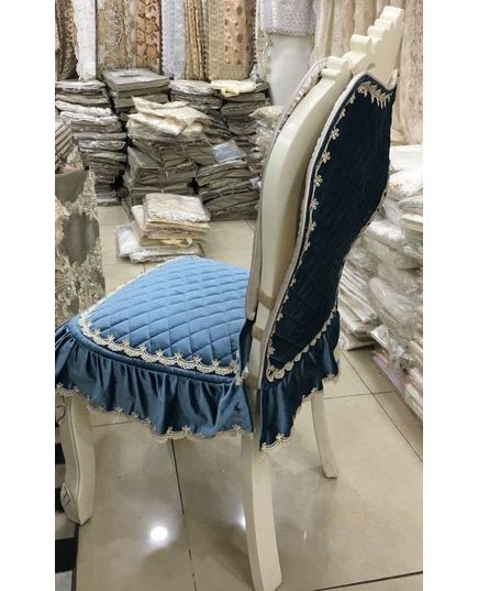 Комплект на стулья 50х48х60 голубой No Brand 18254, изображение 4