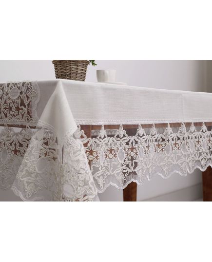 Скатерть 160х300 бежевый Magik Colection 20471, изображение 5