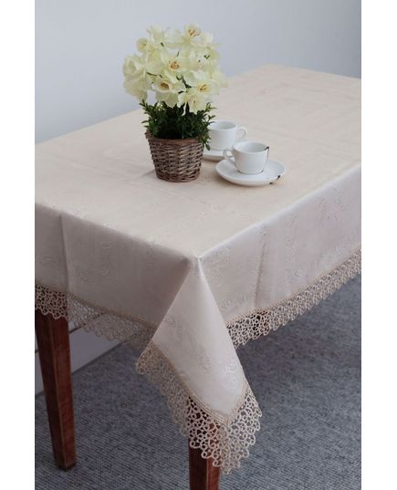 Скатерть 160х300 бежевый Magik Colection 20466, изображение 3