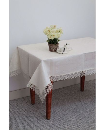 Скатерть 160х300 молочный Magik Colection 20467, изображение 2