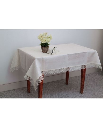 Скатерть 160х300 молочный Magik Colection 20467, изображение 3