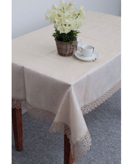 Скатерть 160х350 бежевый Magik Colection 20483, изображение 5