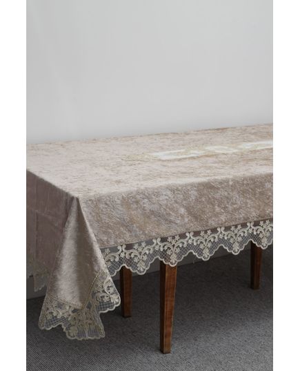 Скатерть 160х300 кофейный Magik Colection 20476, изображение 2