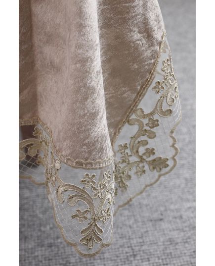 Скатерть 160х300 кофейный Magik Colection 20476, изображение 5