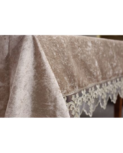 Скатерть 160х300 кофейный Magik Colection 20476, изображение 4