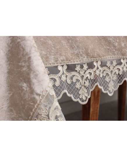 Скатерть 160х300 кофейный Magik Colection 20476, изображение 6