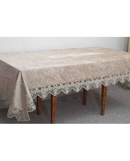 Скатерть 160х300 кофейный Magik Colection 20476, изображение 7