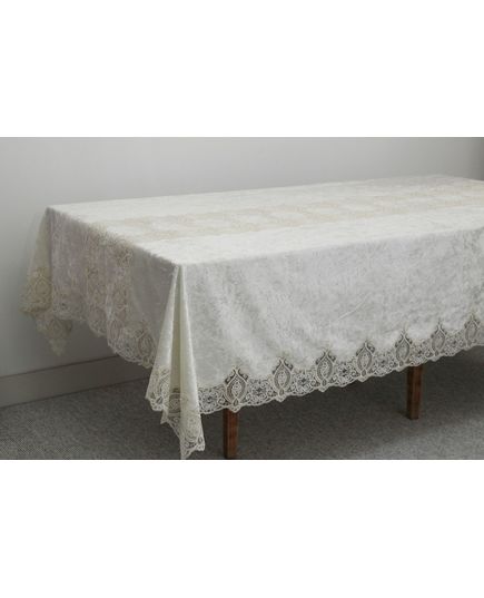 Скатерть 160х300 молочный Magik Colection 20480, изображение 3