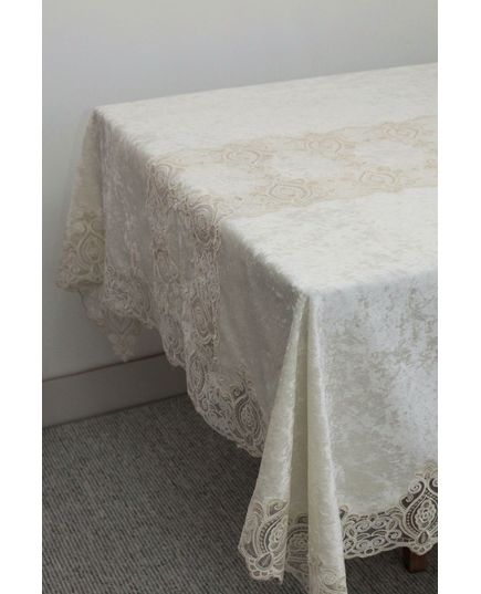 Скатерть 160х300 молочный Magik Colection 20480, изображение 2