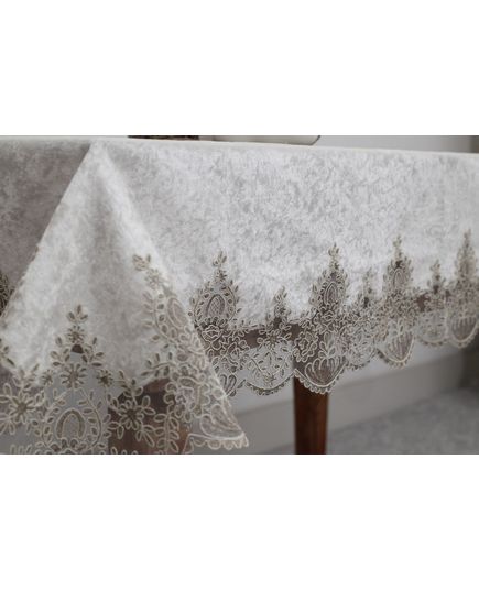 Скатерть 160х350 молочный Magik Colection 19303, изображение 2