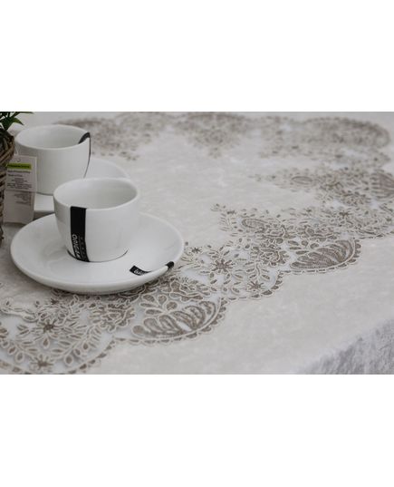 Скатерть 160х350 молочный Magik Colection 19303, изображение 4