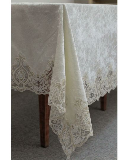 Скатерть 160х350 молочный Magik Colection 20492, изображение 3