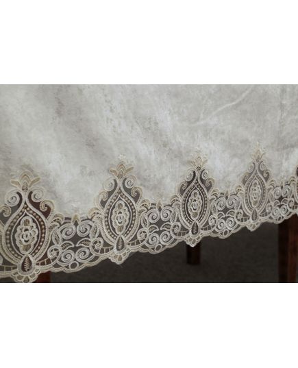 Скатерть 160х350 молочный Magik Colection 20492, изображение 5