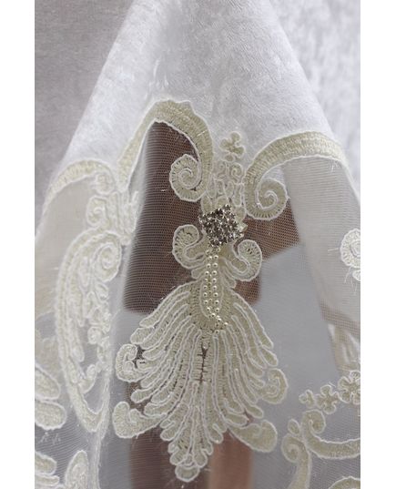 Скатерть 150х350 молочный Magik Colection 19759, изображение 3