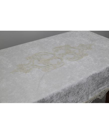 Скатерть 150х350 молочный Magik Colection 19759, изображение 2