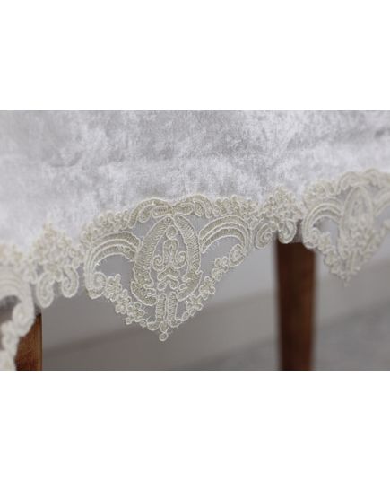 Скатерть 150х350 молочный Magik Colection 19759, изображение 5