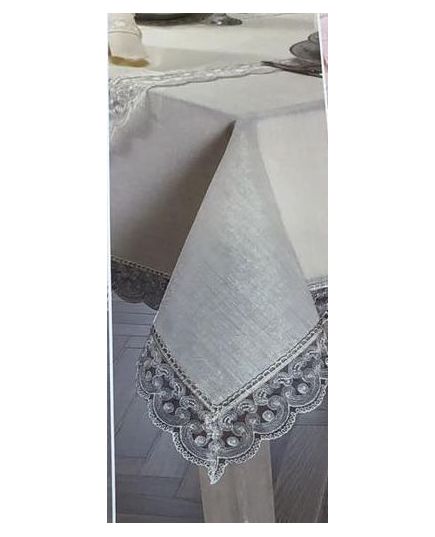 Скатерть 160х300 серый Magik Colection 21412, изображение 2