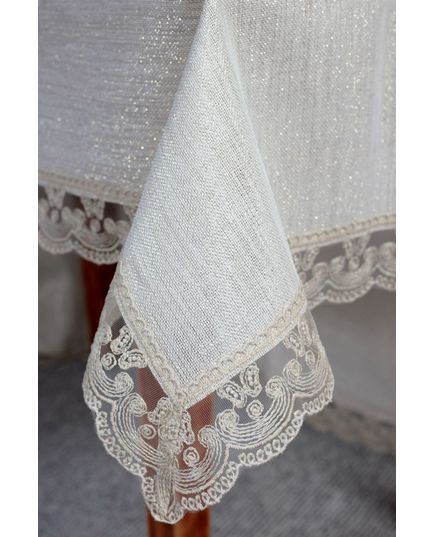 Скатерть 160х300 золотистый Magik Colection 21411, изображение 2