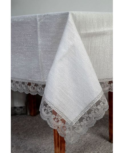 Скатерть 160х300 серый Magik Colection 21412, изображение 4