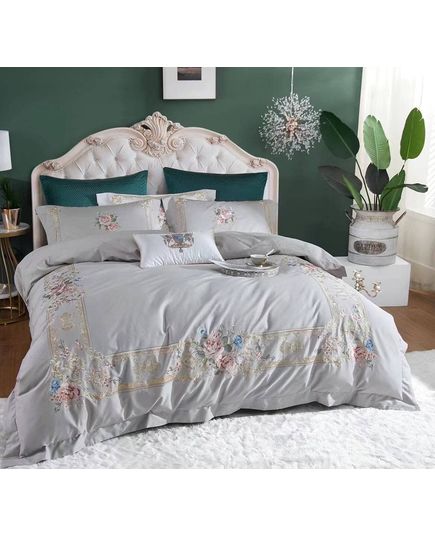 Комплект постельного белья серый Apollo 20042, изображение 2