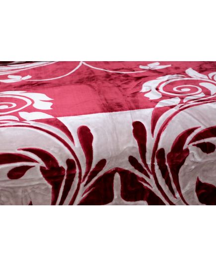 Плед 200х240 бордовий Oscar 13231, зображення 3