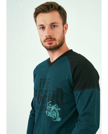 Пижама мужская зеленый с черным Relax Mode 21741, изображение 6