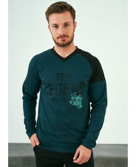 Пижама мужская зеленый с черным Relax Mode 21741, изображение 7