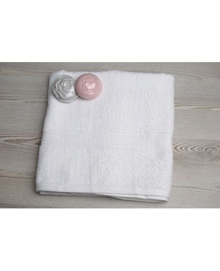 Полотенце 70х140 белый No Brand 18022, изображение 6