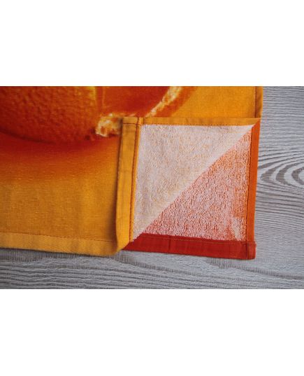Полотенце кухонное 40х60 оранжевый No Brand 21764, изображение 2