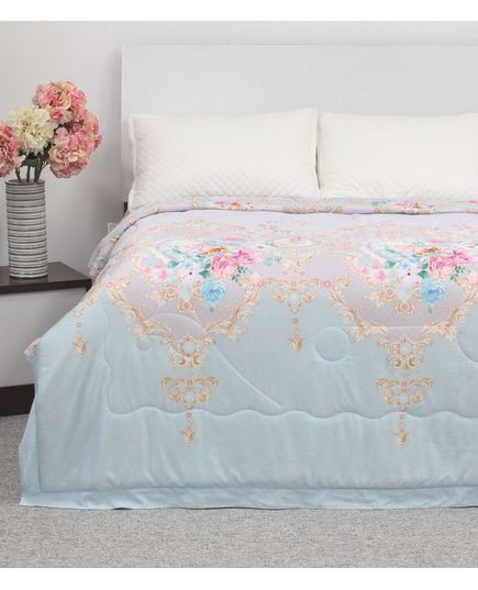 Одеяло 200х230 голубой с розовым Dacron 17450, изображение 2