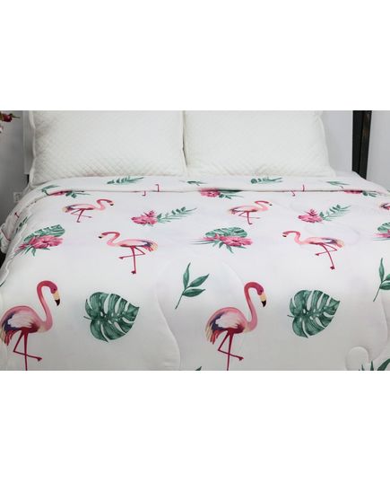 Одеяло 200х230 белый с розовым Dacron 17448, изображение 3