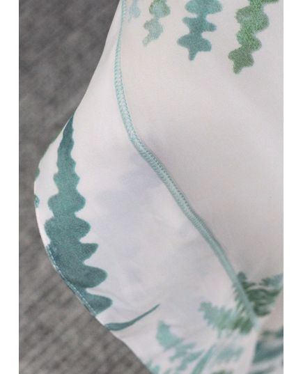 Ковдра 200х230 білий з зеленим Dacron 17447, зображення 6