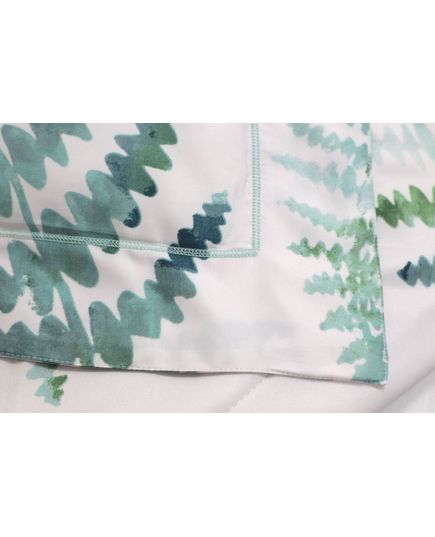 Ковдра 200х230 білий з зеленим Dacron 17447, зображення 8