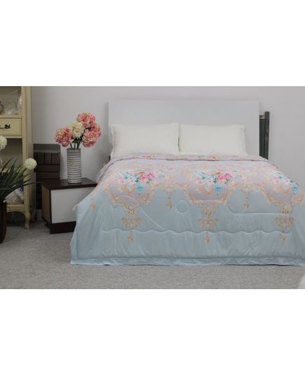 Ковдра 150х200 блакитний з рожевим Dacron 17442, зображення 7