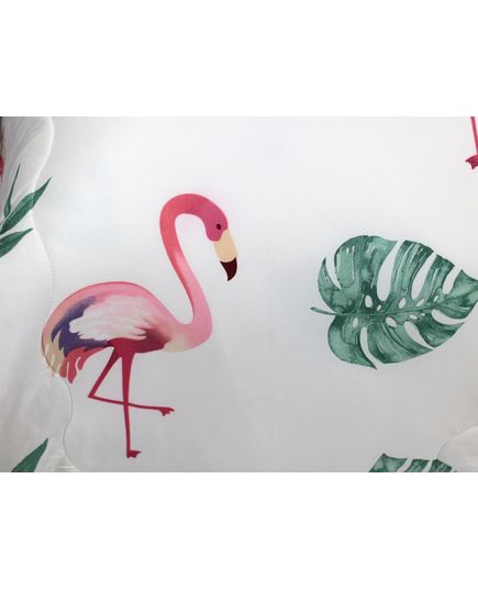 Ковдра 150х200 білий з рожевим Dacron 17438, зображення 5