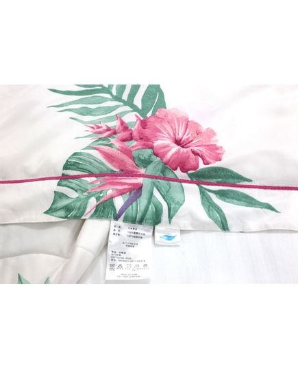 Ковдра 150х200 білий з рожевим Dacron 17438, зображення 7