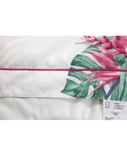 Ковдра 150х200 білий з рожевим Dacron 17438, зображення 9