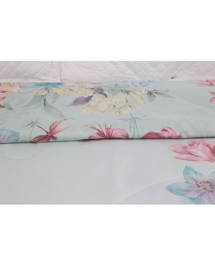 Ковдра 150х200 білий з блакитним Dacron 17444, зображення 8