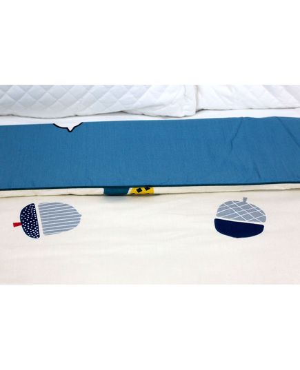 Ковдра 200х230 білий з синім No Brand 19098, зображення 4